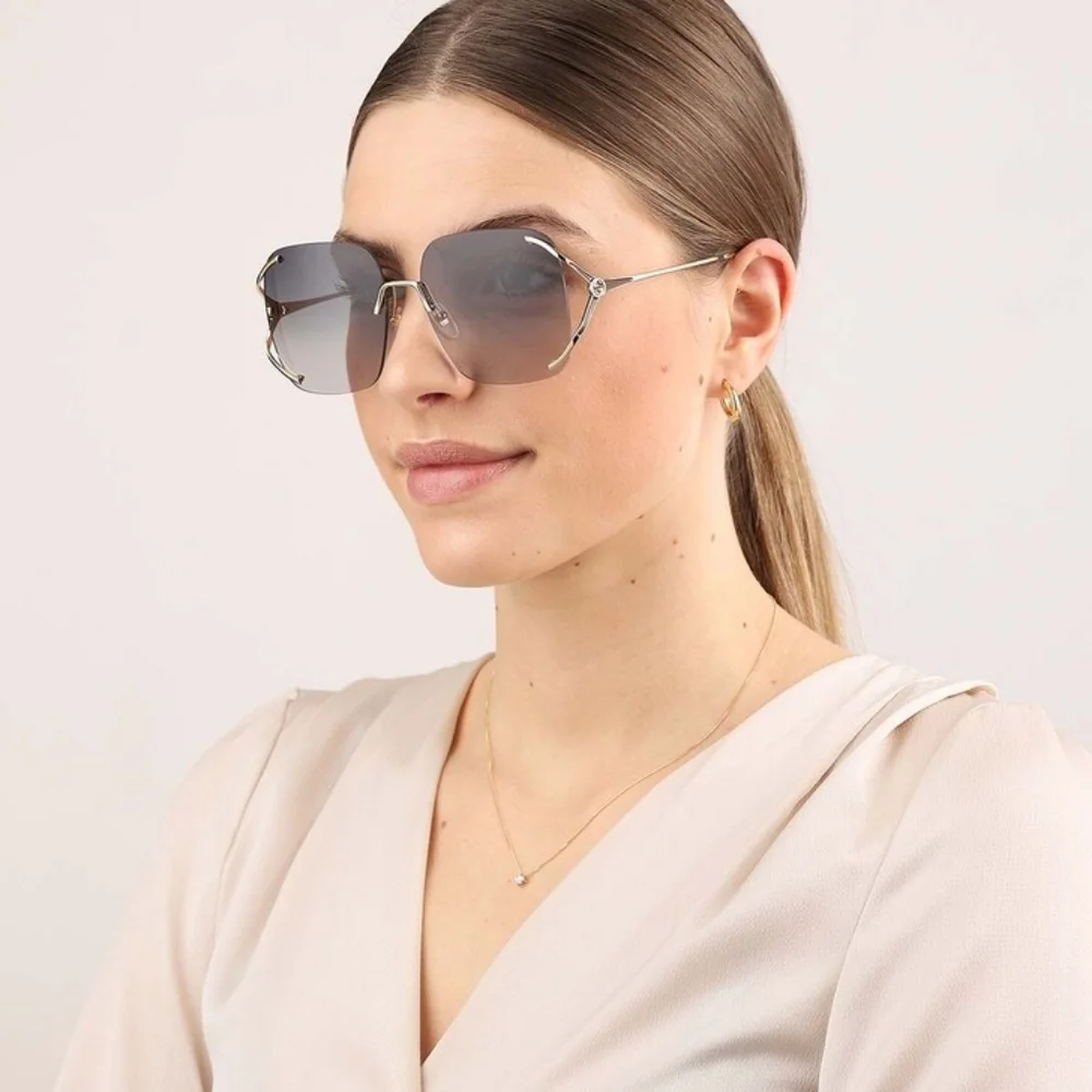 NEW WOMEN GUCCI SUNGLASSES GG0646S 001 SQUARE GUCCI EYEWEAR - Picture 2 of 10